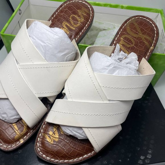 Sam edelman Women's Gretch Cross-Band Slide Flat Sandals size 10M - Picture 5 of 6